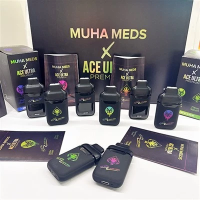 Tyhjä MUHA MED X ACE ULTRA 0.5+0.5G Kertakäyttöinen Vape