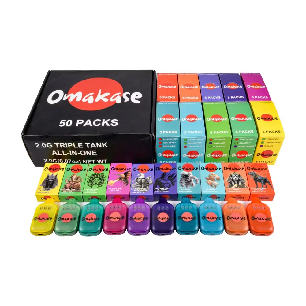 Tyhjä Omakase 2g näytön kertakäyttöisellä Vape-kynällä